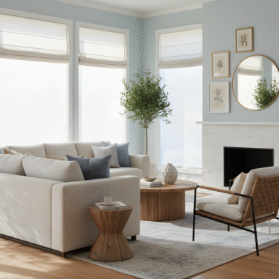 Harbor Light Roman Shades